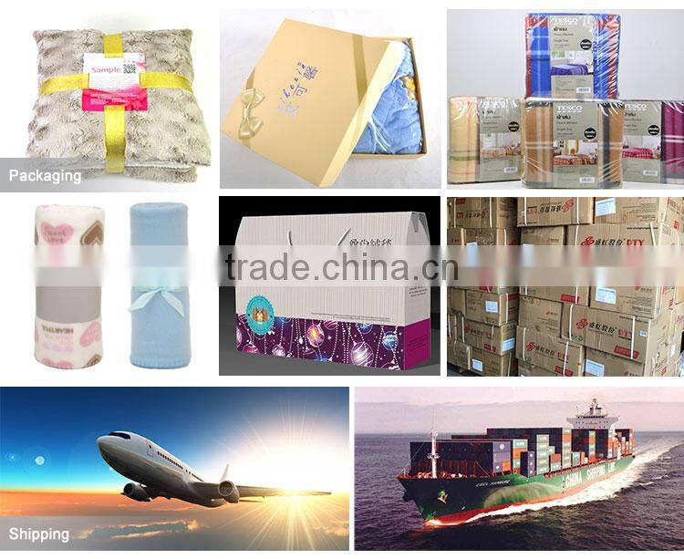 Promotional Polyester Super Soft Thick Fleece Blanket