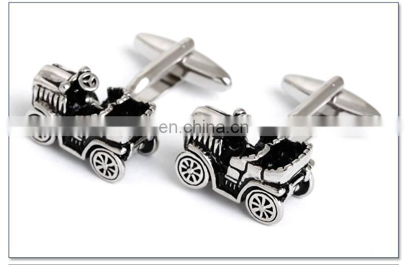 Mini Tractor Men Shirt Brand Cufflinks