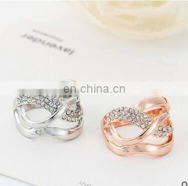 White gold plated Rings women wedding engagement rings fashion CZ Diamond vintage jewelry