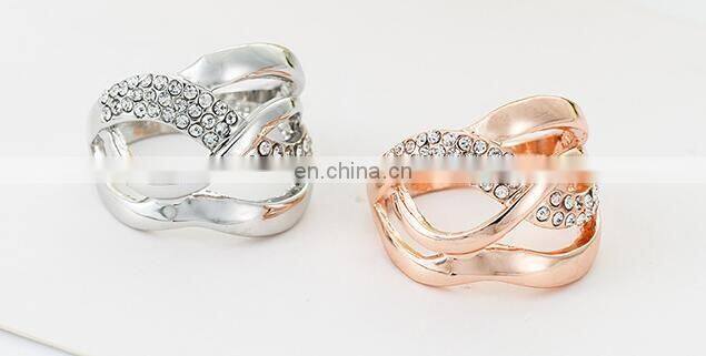 White gold plated Rings women wedding engagement rings fashion CZ Diamond vintage jewelry