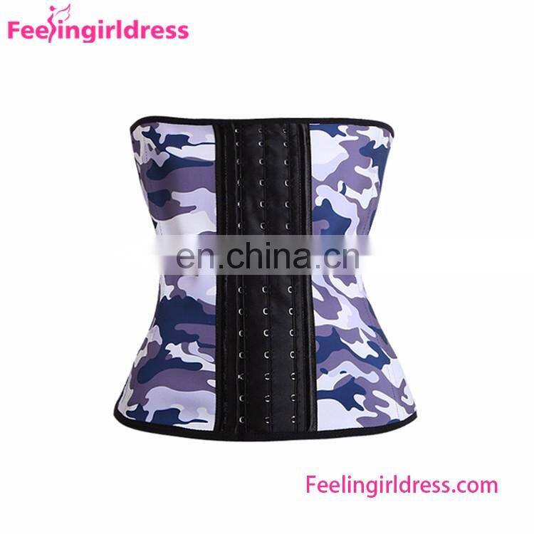 Hot Sales Perfect Body Sculpting White camouflage Sexy Corset Bustier