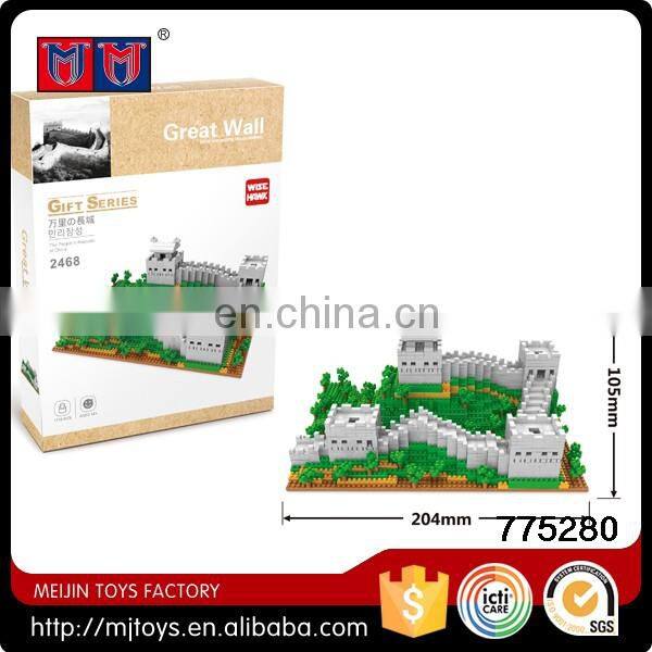Hot selling Gift Series 1244pcs Plastic Construction Toy Building Blocks Play Set for kids