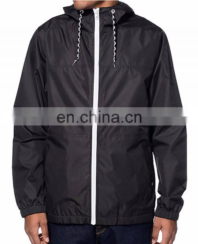 mens 100%polyester lightweight waterproof&windproof windbreaker jacket