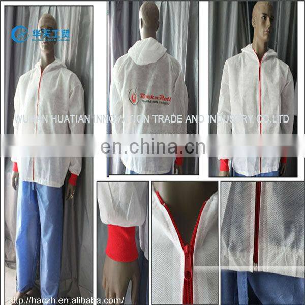Hot sell disposable PP Overall with hood,without feetcover