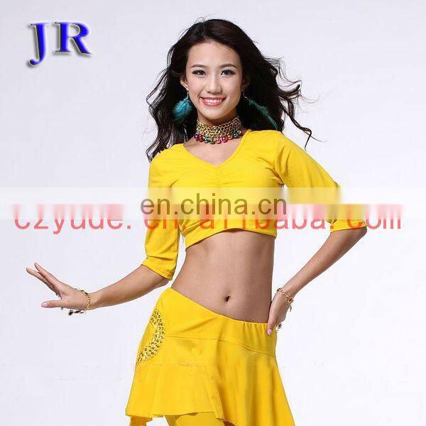 New designs Belly dance practice crop top S-3027#