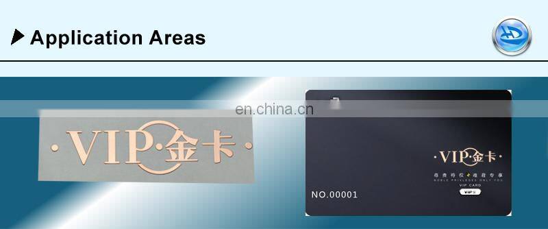 Locatable Rose Gold Nickel Foil Electroform Sticker