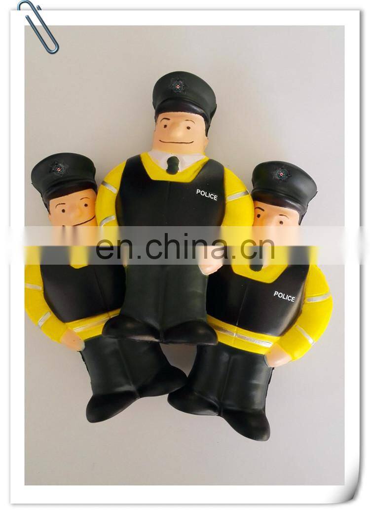 new hot sale high quality PU stress ball police funny toy/customed PU promotional gift