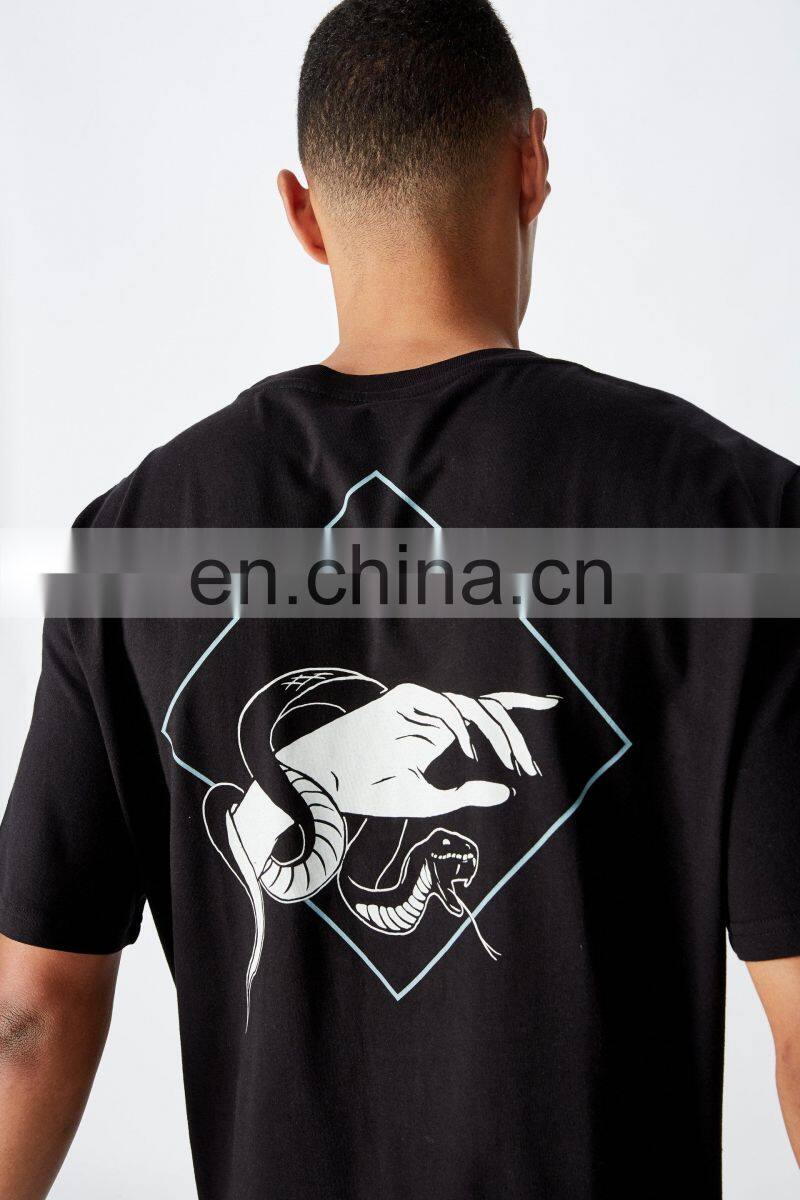 DiZNEW Custom Short Sleeve Black T- shirt