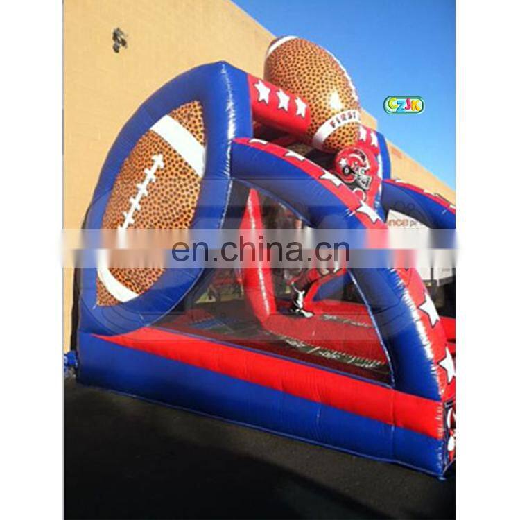 commercial inflatable air football toss shot target game kit for sale