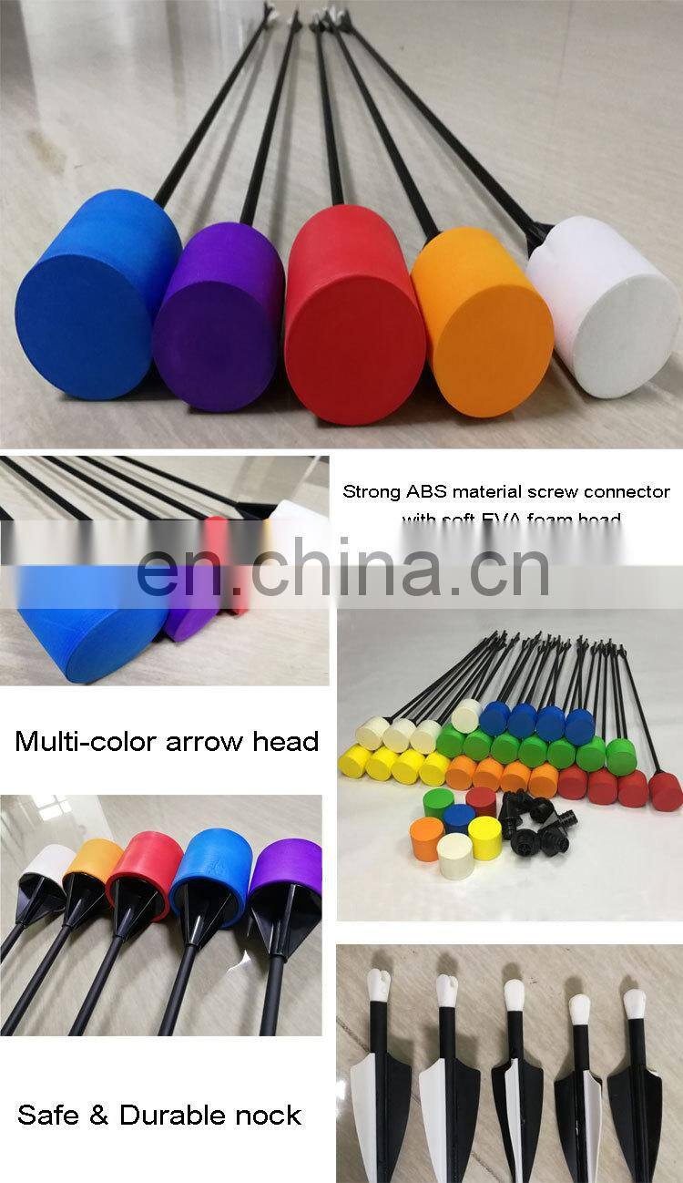 In Stock Safety Adults Kids Toy Inflatable Archery Game Foam Bow and Arrow Tag Tip Arrow Foam Tips Arrows Head For Sale