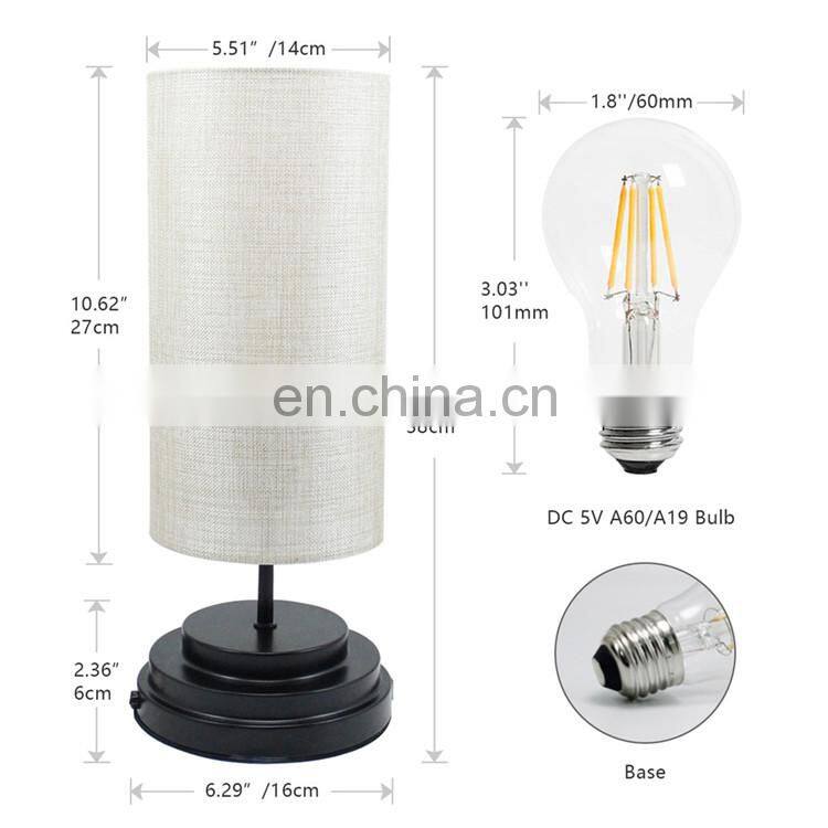 Bedside dimmable desk led lamp create cozy ambience