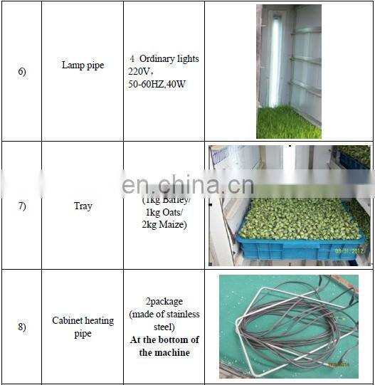 Hydroponics grass forage machine animal fodder machine for sale