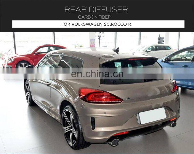 Carbon Fibre Rear Diffuser for Volkswagen VW Scirocco R 15-18