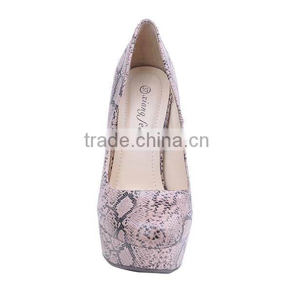 high heel platform snake women pumps shoes