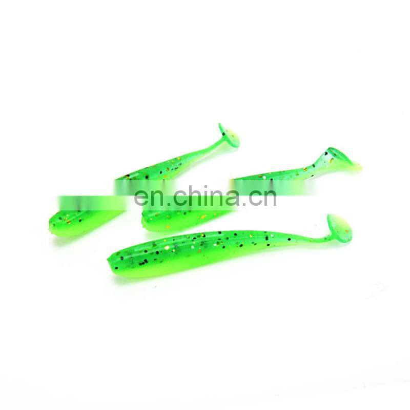 Amazon Hot 65mm/1.8g Wobblers Mandarin Fish Killer Two-Color Paddle Tail With Salt And Fishy Lure Soft Artificial Bait