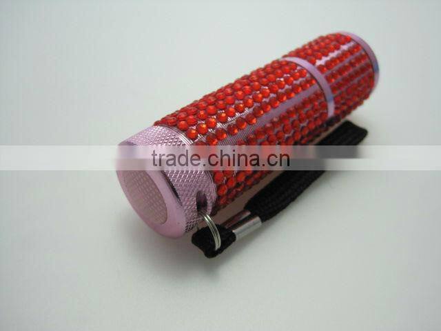 Cheapest promotion 9 led aluminum body flashlight in Ningbo
