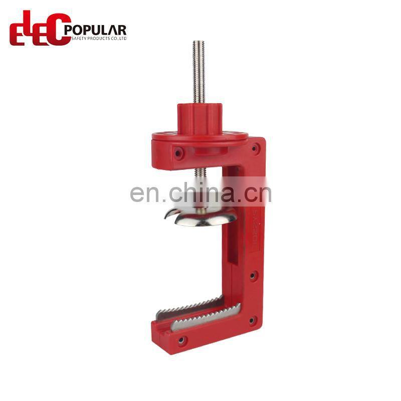 Small lockout device for butterfly valves