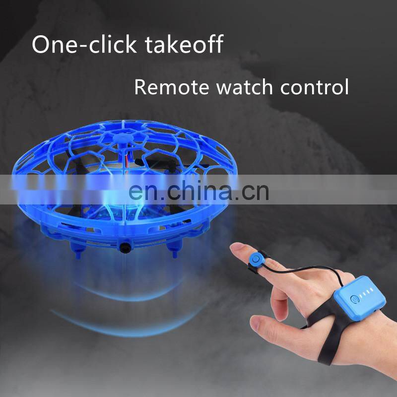 Induction flying saucer Suspended UFO gesture remote control cross-border toy Induction aircraft drone Parent-child interaction