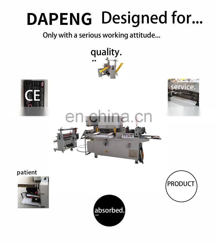 Double Sided Tape Flatbed Die Cutting Machine High Speed 3M/PE Foam Label Punching Die Cutting 30 Sets Production Capacity Grey