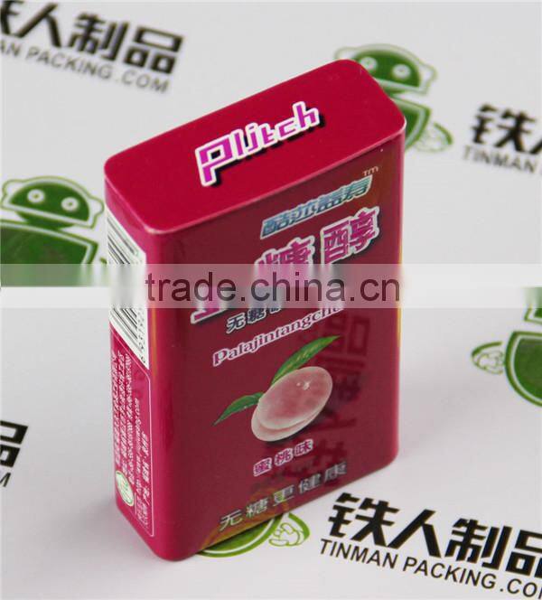 Small hinged miniature empty tin cans for promotion
