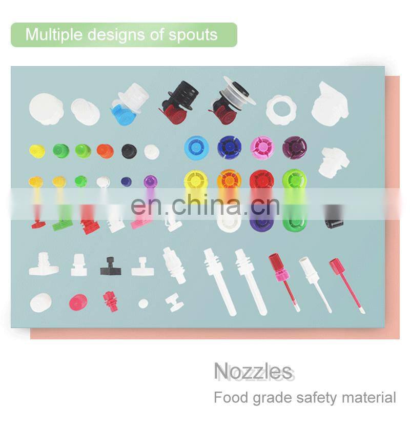 Aluminum Foil Face Mask Mini Doypack Travel Hotel Use Conditioner Shampoo Cosmetic Spout Pouch Packaging Sachet Bag With Spout