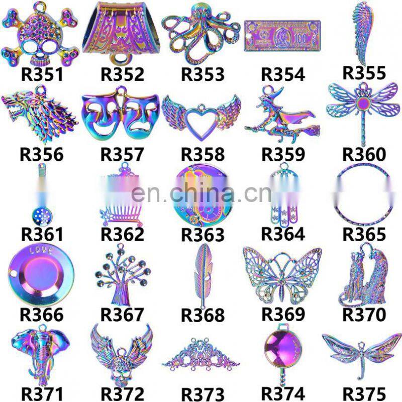 100Pcs Mixed Colorful Metal Animals Charms Beads For Jewelry Making DIY Bracelet Pendant Necklace Accessories Findings