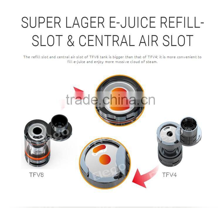 Super Power! Stock Offer TFV8 Cloud Beast Tank with Turbo, 260W SMOK TFV8