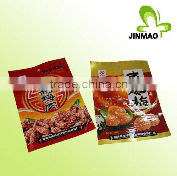 Plasitc heat seal food packaging bag for wild food