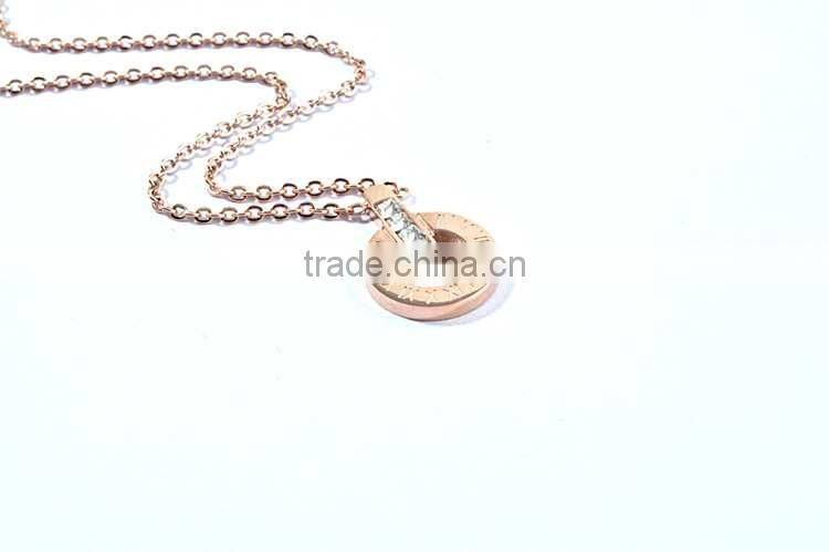 New Arrival Engraved Coin Necklace Long Chains Charms Necklace Round Pendant necklace for women gift jewelry