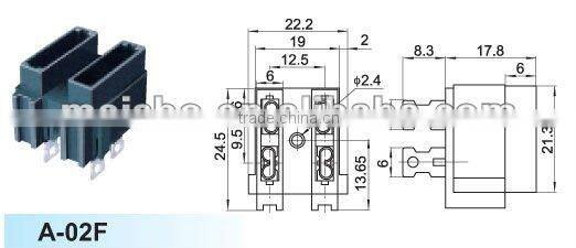 Universal balde din fuse holder