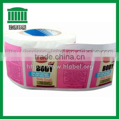 2015 HOT Sale Printing Plastic Sticker with FREE Samples