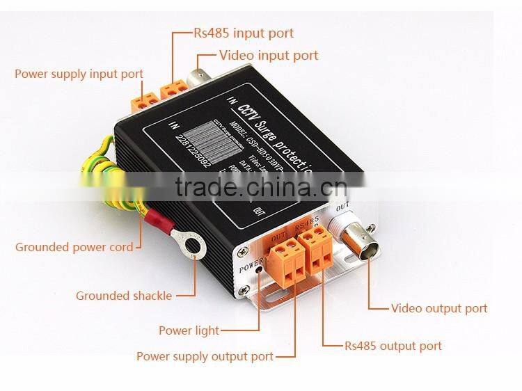 CCTV analog video & power supply surge protector, outdoor surge protector