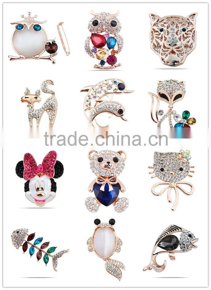 Upscale Jewelry Zircon Diamond Brooch Alloy Spider Personalized Jewelry Wholesale Clothing