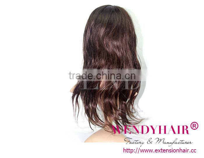 2013 TOP new fashion good quality full lace virgin brazilian human hair wig