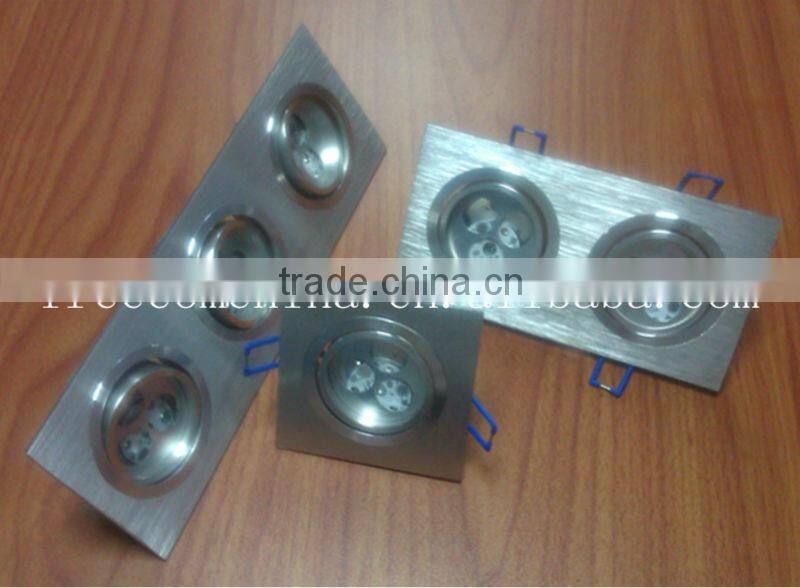 Lighting Accessories Aluminum LED Grille Light Fixtures/Cover 3W