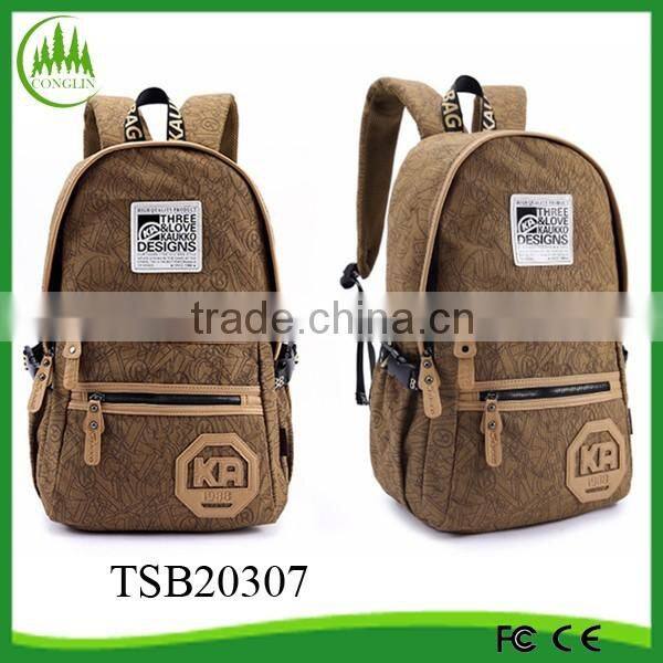 New Product 2015 Wholesale Women Men Canvas Rucksack