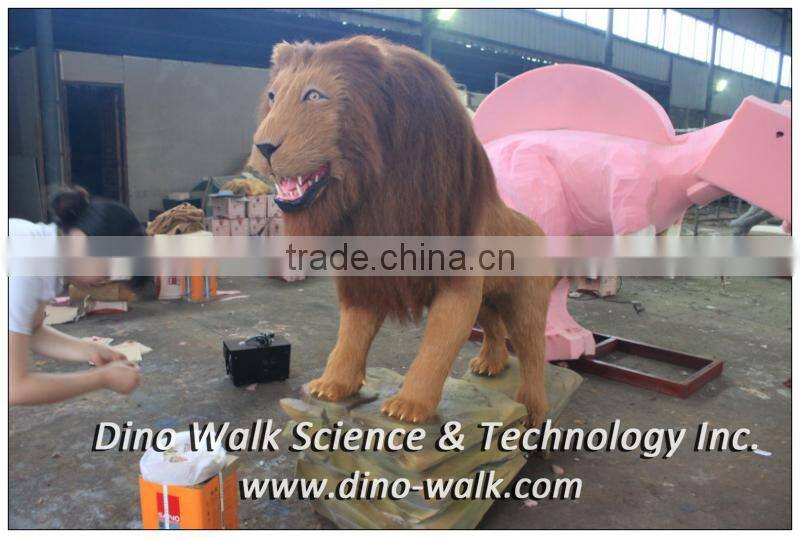 Life size animatronic robot animal lion