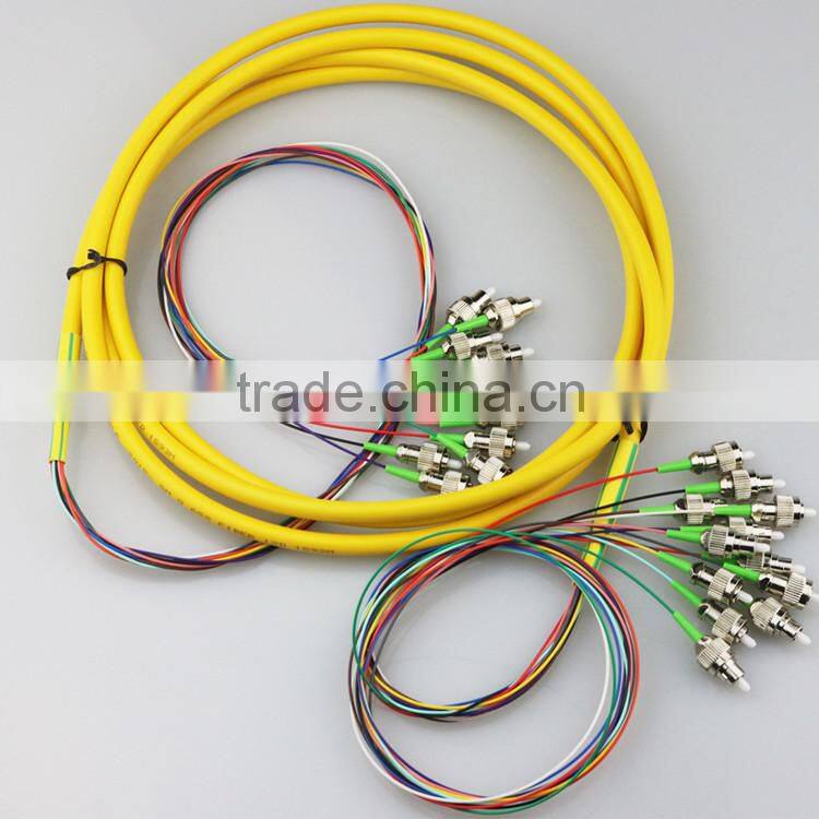High quality FTTH 12 core FC APC fiber bundle
