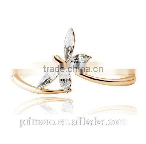New Design Brand Wholesale Austrian Crystal Dragonfly Bangles Bracelet Jewelry