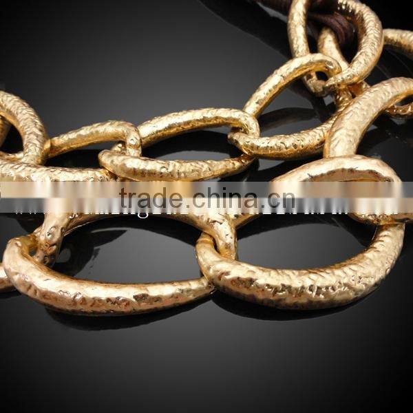 stainless steel link chain necklace statement choker necklace