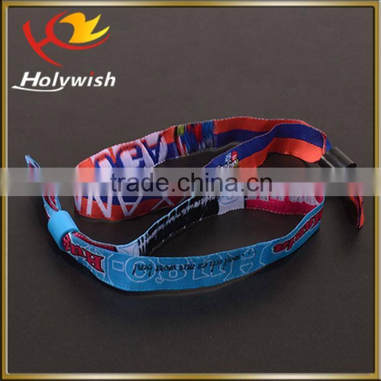 Guangzhou Wholesale Cheap Promotional gift fashion polyester cloth wristband