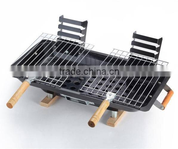 Fashion folding portable charcoal hanging bbq grill