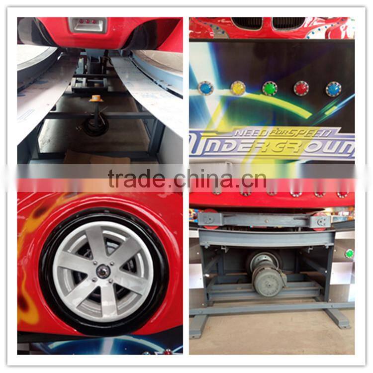 Amusement Park Track Ride Kiddie Rides Portable Mini Flying Car With Trailer For Sale