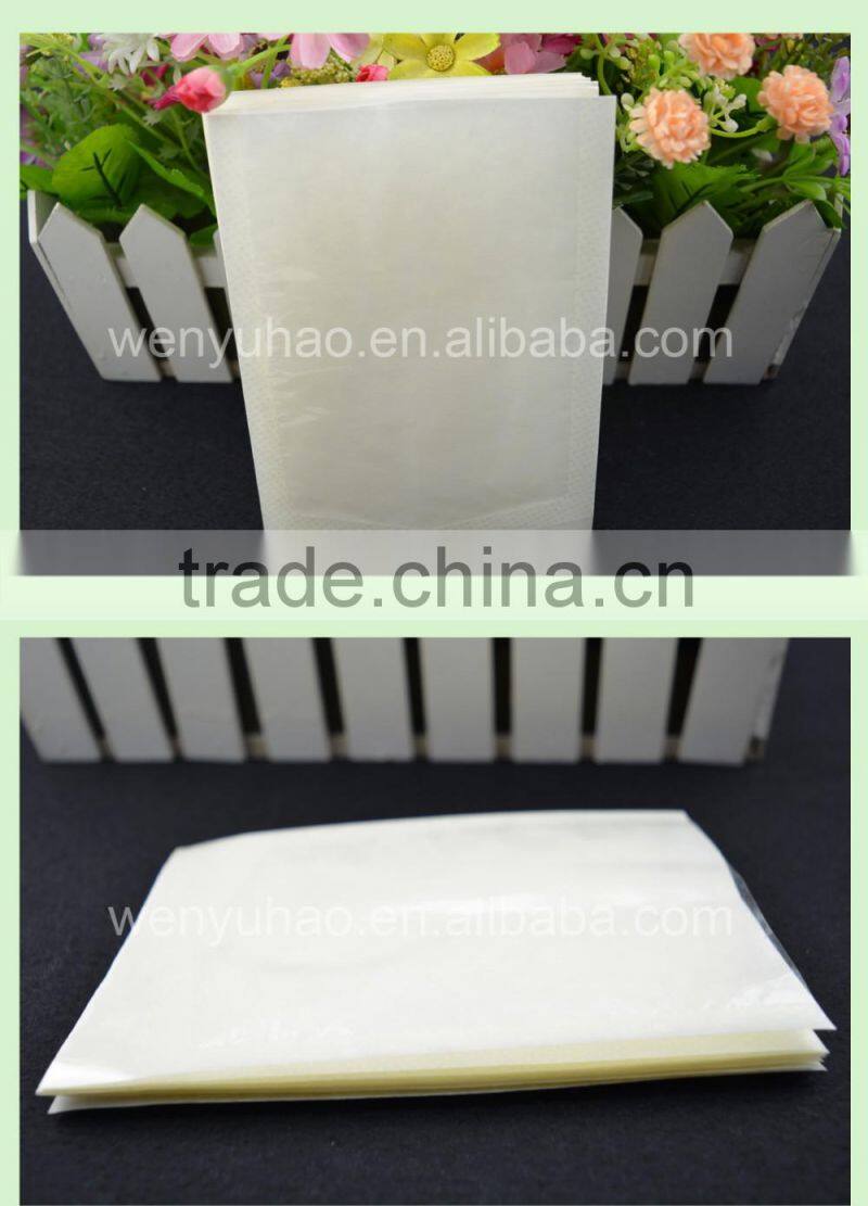 custom made clear food grade Three side sealed white paper bag for grocery food wholesale