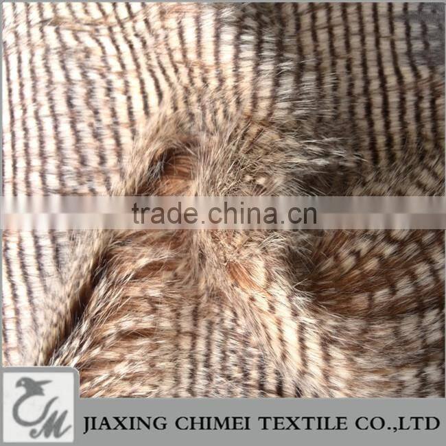 long pile brown pawie piora faux fur used for bag