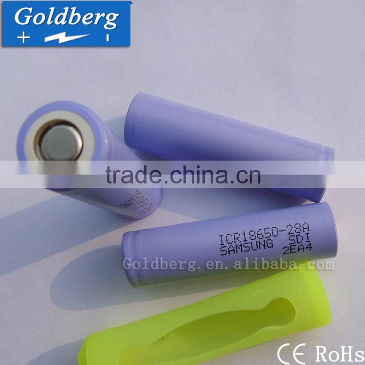 Light weight 100% new samsung 18650 battery ICR18650-28A 3.7V 2800mah for electrical tools