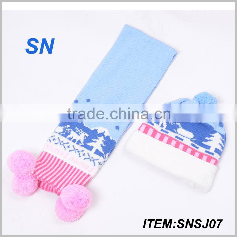 2015 fashion snowflake deerlet print scarves