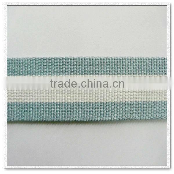 1 1/2 inch cotton webbing tape,1.5 inch striped cotton webbing