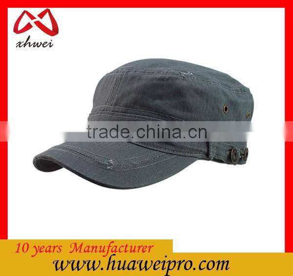 Pure Color Simple Trendy and Retro Military Army Cap Unisex Bulk Military Hat