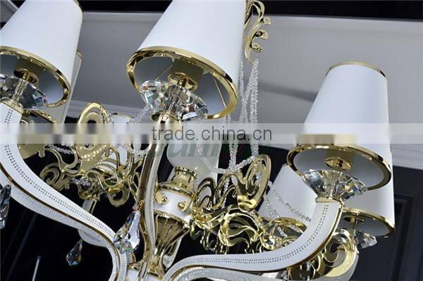 modern furniture designers hunging lamps/K9 Crystal pendant lighting/leather chandelier light